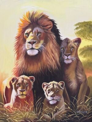 Lion family savannah